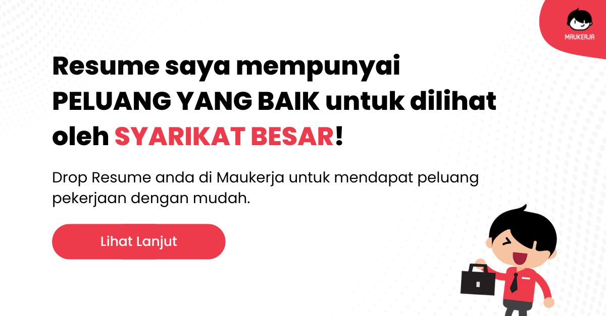 Muat Naik Resume dan Dihubungi Majikan Drop Resume Maukerja untuk