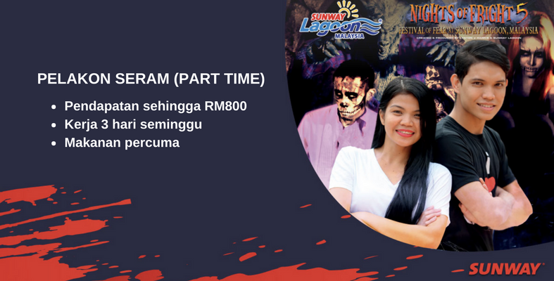 Kerja Part Time 3 Hari Je Seminggu Tapi Boleh Dapat Pendapatan Cecah RM800 Di Sunway Lagoon!