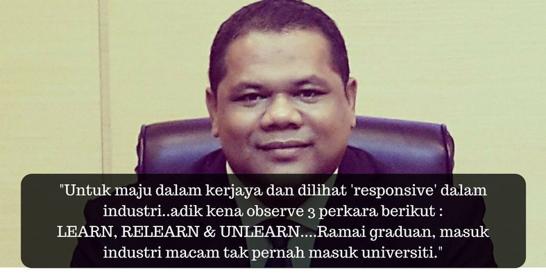 "Learn, Relearn, Unlearn" - 3 Nasihat 'Padu' Boss Besar Ini Bagi Fresh Grad Baru Kerja