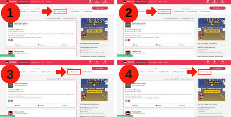Klik 4 'Button' Penting Ni Kalau Korang Nak Employer Respons Cepat Dengan Permohonan Kerja Korang