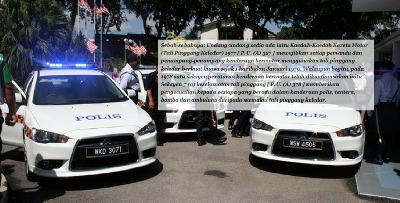 Kenapa Polis Peronda Dikecualikan dari Memakai Tali Pinggang Keledar? Ini Sebabnya