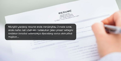 Guna 6 Cara Bijak Ini Untuk 'Sumbat' Semua Info Penting Supaya Resume Tak Lebih Satu Muka Surat