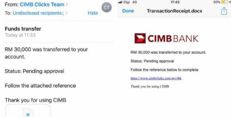Taktik Baru Scammer Guna Nama & Link Bank Dalam 'Email Layang' Untuk 'Temberang' Pengguna!