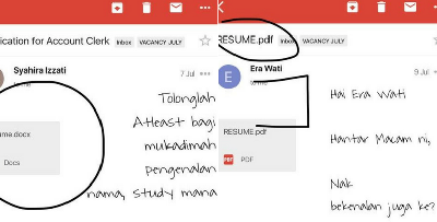 Memang Patut Pun Majikan Ini Reject 30 Permohonan Sekaligus Sebab Begini Gaya Minta Kerja
