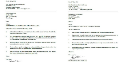 CEO Ajarkan Fresh Grad Contoh Surat Mohon Kerja Yang "Simple Tapi Padat'!
