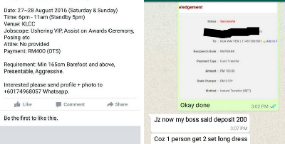 Jangan Percaya Sewenang-Wenangnya Iklan Kerja Di FB, Ini Bagaimana Duit Mangsa Lesap!