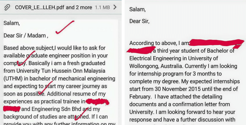 2 Contoh Kiriman Email Mohon Kerja Yang DIpuji Oleh Recruiter