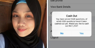 Gadis Ini Berjaya Raih RM 1,254 Dalam Masa Kurang Dari 2 Minggu Dengan Hanya Satu Apps! Ini Caranya!