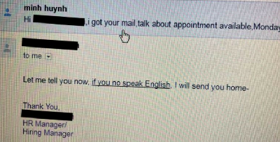 HR Manager Hina Jobseeker Ini Sebab Tak Pandai Berbahasa Inggeris
