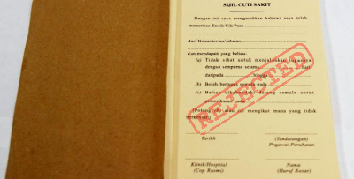 Doktor Ni Jelaskan 5 Auta Pekerja Selalu Buat Untuk Dapatkan MC 'Tak Jalan' Sebab..