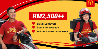 Jom Jadi 'Rider' Di Sini! 'income' Masyuk Habis RM2,500++, Elaun Petrol, Elaun Motor & Makan FREE Pulak Tu!