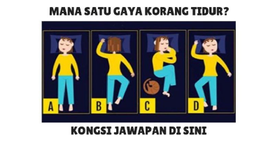 Tahu Tak Gaya Tidur Boleh 'Bongkar' Personaliti Diri? Tak Percaya, Baca Ni...