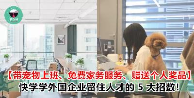 留不住人才只因薪资太低？NO ！快学学外国企业留人才的 5 大妙招！只要这样做，员工打死都不走！