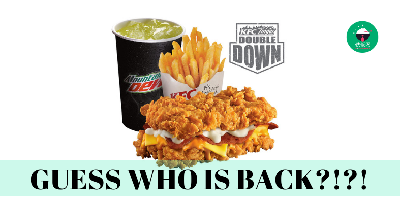 KFC ZINGER DOUBLE DOWN IS BACK!