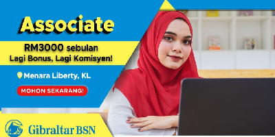 Walk-In Interview Untuk Lepasan Diploma Di Gibraltar BSN Sekitar KL! 'Income' Cecah RM3,000++ Bonus & Komisyen Lumayan