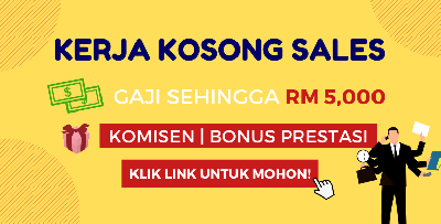 [HOT JOB 2020] Jawatan Kosong Bidang Sales Seluruh Malaysia, Gaji Cecah RM5,000! Mohon Sekarang!