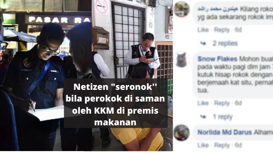 Ramai Netizen ''Salute'' KKM Saman Perokok Yang Melanggar Undang-Undang