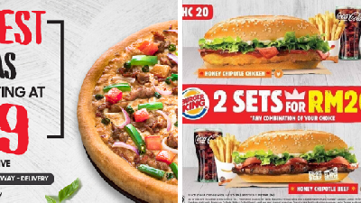 10 Koleksi Promosi 'Today', Harga Sehingga RM2.90! Pizza Hut, Burger King, Starbucks & Banyak Lagi, Serbu Sekarang!