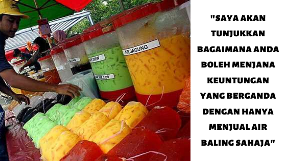 Lelaki Ini Kongsi Modal Mula Bisnes Air Balang RM800, Tapi Tak Sangka Pendapatan Cecah 6,000 Sebulan