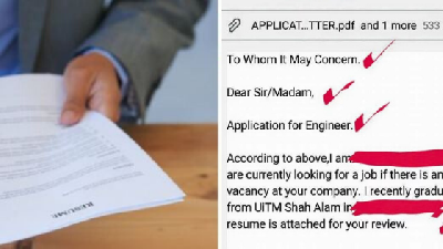 Boleh Tiru 7 Contoh Cover Letter Bahasa Inggeris Yang Viral Ini, Calon Dipuji Oleh CEO
