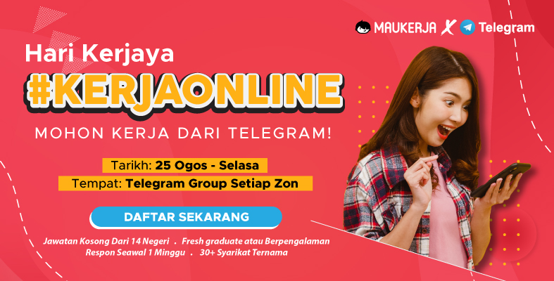 PELUANG PEKERJAAN !! Hari Kerjaya #KERJAONLINE UNTUK SEMUA JOBSEEKER pada 25 Ogos 2020 !