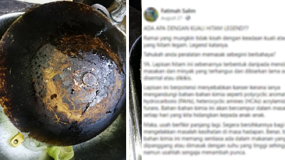 Pakar Ini Kongsi, 'Kuali Hitam Di Dapur' Berisiko & Boleh Menyebabkan Kanser