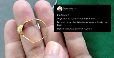 Jangan Mudah Tertipu, Rupanya Ini Cara Nak Tahu Emas Kosong Atau Padu