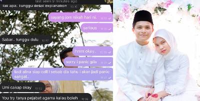 Resah Perkahwinan Ditangguh, Gadis Ini Terus Ajak Pasangan Nikah Sehari Sebelum PK P
