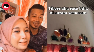 [VIDEO] Si Isteri Tak Tahu Nak Marah Ke Suka, Tengok Tudungnya Suami Buat Tutup Lubang Angin