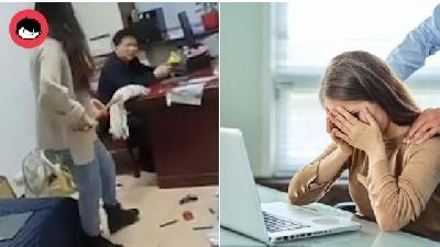 Bos Kena Pukul Dengan Batang Mop Gara-gara Gangguan Di Tempat Kerja