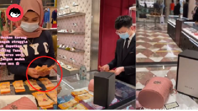 Pakai Sandle Je! Wanita Ini Siap Beli Handbag Beribu Guna Wang Kertas RM20