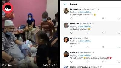 Ustaz Elbit Liew Bantu Keluarga Ibu Tujuh Anak Dapat Pujian Netizen