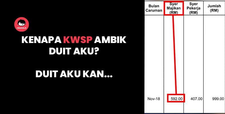 Kenapa KWSP potong gaji aku, kan duit aku tu?!