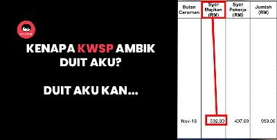Kenapa KWSP potong gaji aku, kan duit aku tu?! 
