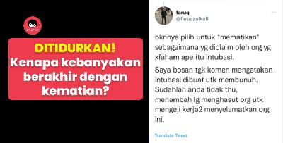 DITIDURKAN! Doktor muda ini bongkar kenapa kebanyakan kes berakhir dengan kematian.