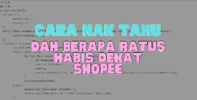 Tidak sangka telah berbelanja sebanyak RM35,902 di Shopee. Lelaki ini kongsi cara mengira perbelanjaan korang di Shopee!
