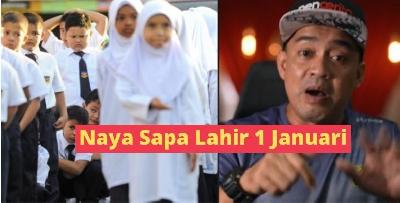 RAMAI BARU TAHU, SIAPA LAHIR 1 JANUARI KENA LOMPAT SETAHUN AWAL!
