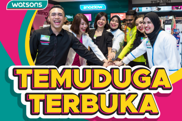 Peluang Kerja Bersama Watson's Di Sekitar Selangor dan Nilai