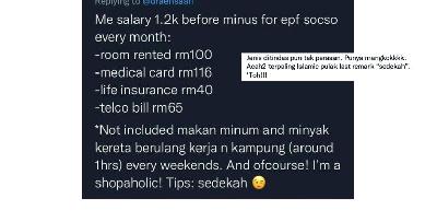 Gaji RM1,200 cukup siap boleh shopping, dengan tips “Sedekah”