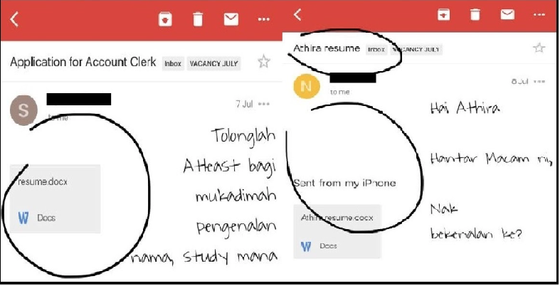 Cara Betul Guna "Email" Mintak Kerja
