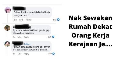 Tuan rumah pilih bulu, terima penyewa kerja kerajaan sahaja! Reaksi netizen memang WIN!
