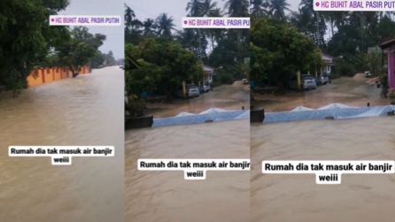 Hebat sangat ni, Guna Plastik je elak banjir