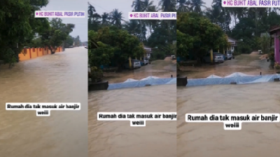 Hebat sangat ni, Guna Plastik je elak banjir