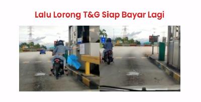  Adoi!! Ada Juga Motosikal Guna Laluan Touch n Go Siap Bayar Tol!