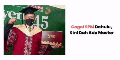 GAGAL DALAM SPM, WARTAWAN RTM INI BUKTIKAN BOLEH DAPAT MASTER