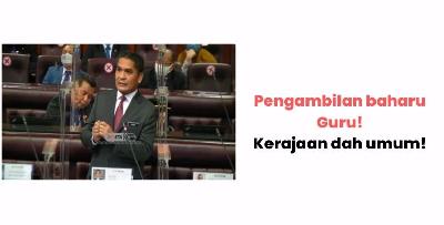 PENGAMBILAN GURU BAHARU, GRADUAN PENDIDIKAN BOLEH TERUS MOHON