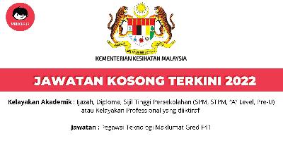Jawatan Kosong Terkini 2022 KEMENTERIAN KESIHATAN MALAYSIA BAHAGIAN PEMBANGUNAN KESIHATAN KELUARGA