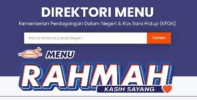 Nak Cari Dekat Dengan Tempat Kerja? Ini Lokasi & List Kedai Yang Sediakan MENU RAHMAH ni SELURUH MALAYSIA