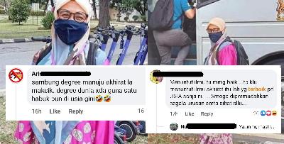 Menyambung pelajaran pada umur 60 tahun tetapi dikecam pula kerana tidak menuntut ilmu akhirat!