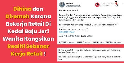 Dihina dan Diremeh Kerana Bekerja Retail Di Kedai Baju Jer! Wanita Kongsikan Realiti Sebenar Kerja Retail !